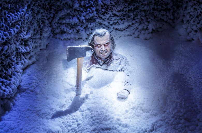 The iconic frozen Jack Torrance serves as the final scare inside the attrac...